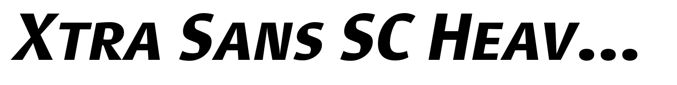 Xtra Sans SC Heavy Italic